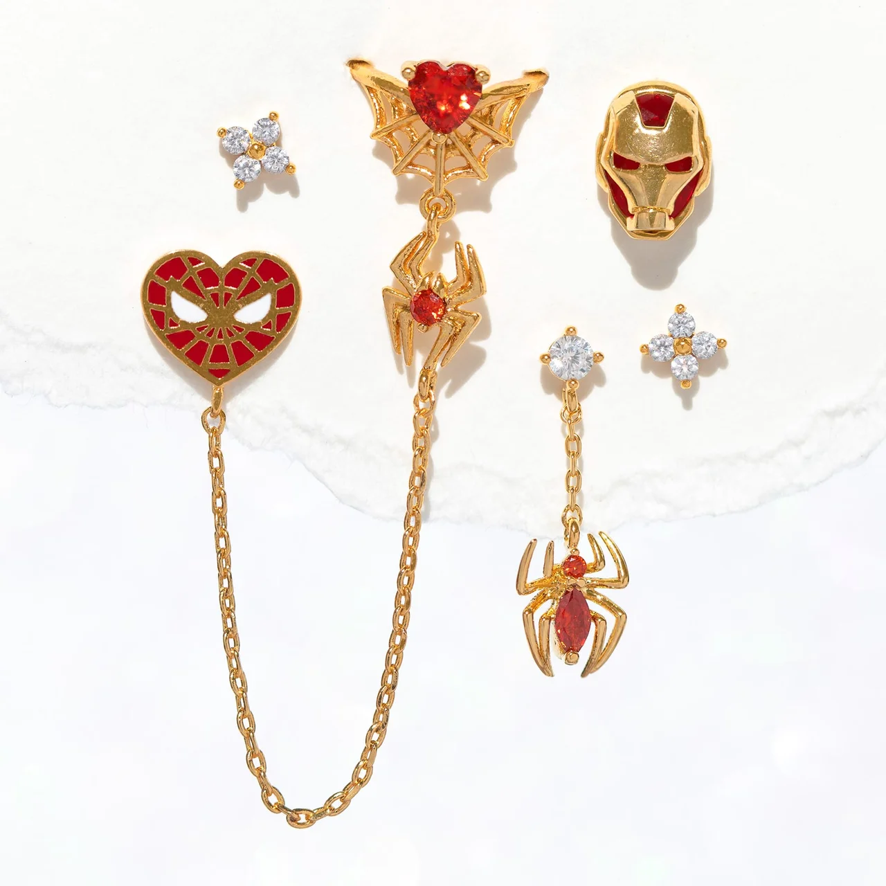 Marvel''s Spider-Man Web of Love Ear Cuff + Stud – Bild 3