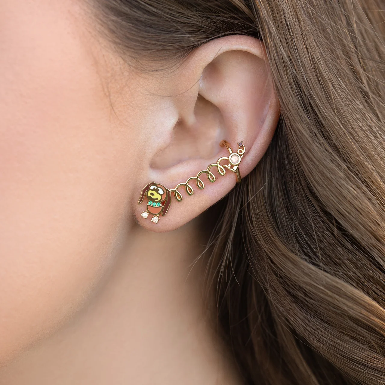 Pixar Toy Story Slinky Dog Stud + Ear Cuff – Bild 2