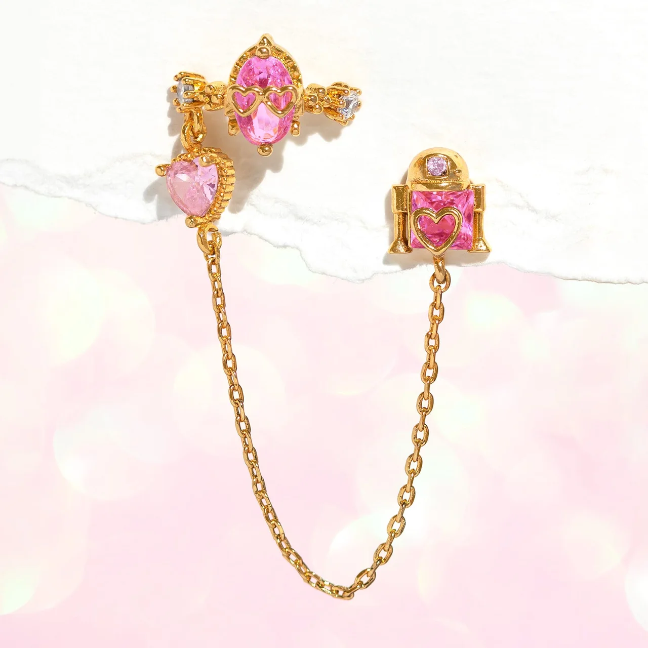 Star Wars™ Sparks Fly Droids Ear Cuff + Stud